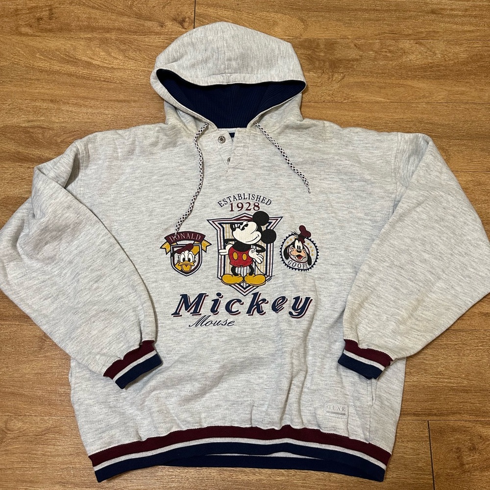 Gear For Sports Gray Mickey Mouse Hoodie